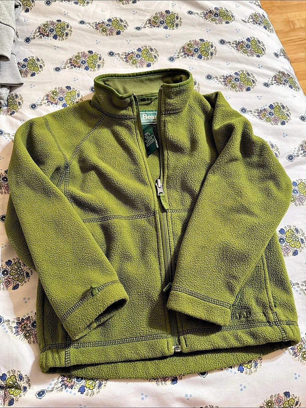 L.L.Bean Green Fleece Jacket